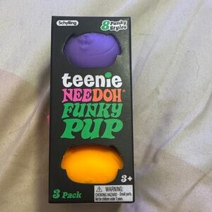 Needing Teenie Funky Pup 3-Pack - Purple & Orange and pink